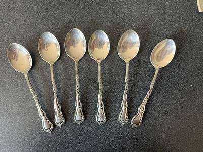 Antique Victorian Sweden EXTRA PRNS ALP Demitasse Spoons. Set of 6