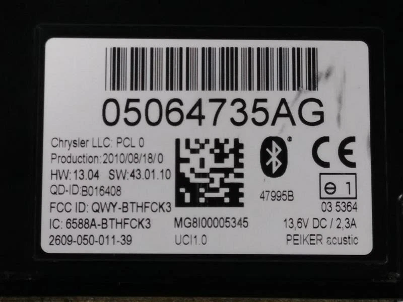 MÓDULO TELEMÁTICO 2011 DODGE RAM 3500. NÚMERO DA PEÇA 05064735AG - Imagem 3 de 4