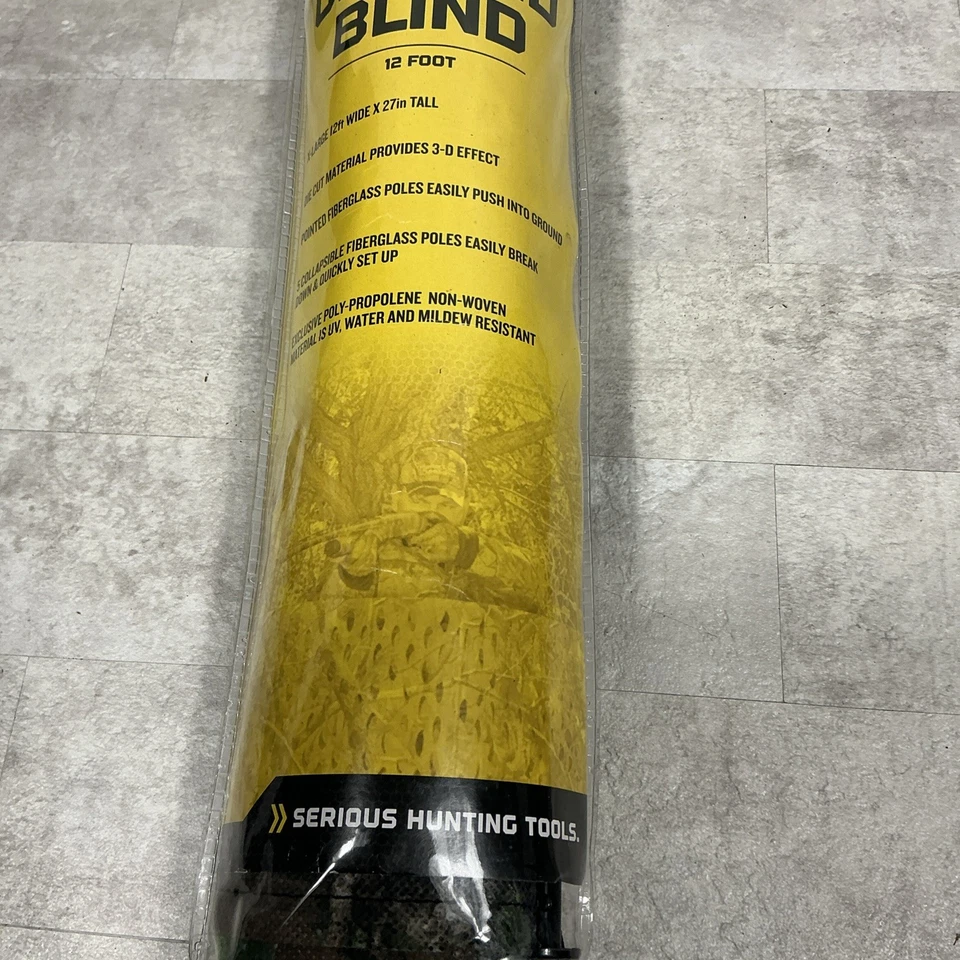 Hunters Specialties Portable Ground Blind Realtree Apg Camo 12’ Wide x 27” Tall - Image 2 of 4