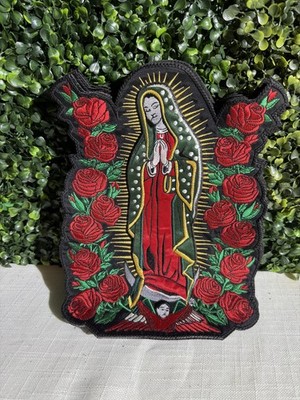 Our Lady Of Guadalupe Embroidered  Patch La Virgen De Guadalupe Parche  8.5X11