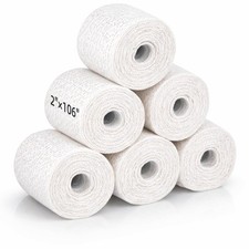 Plaster Cloth Rolls, 6 Pack Plaster Bandage, Plaster Gauze Strips for Body Ca...