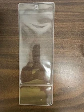 Clear Plastic Sleeve Merchandise Hang Tags   2 packages over 100 tags