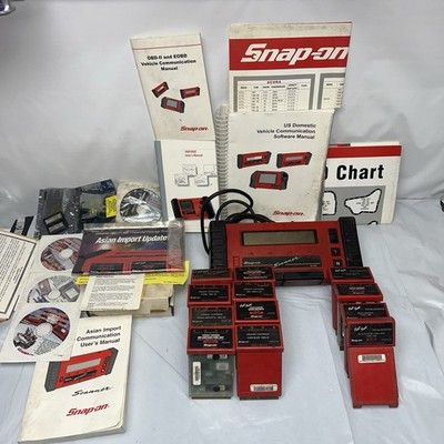 Snap-on MT2500 Diagnostic Scanner Kit w/ 12 Cartridges & Manuals OBD1 OBD2