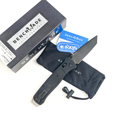Benchmade Bailout 537GY Black Grivory Tanto CPM-S30V Blade Pocketknife