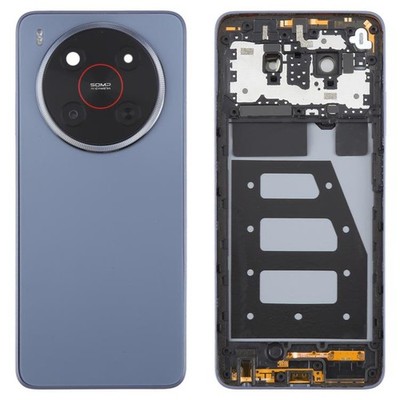 Kunststoff Akku Rückseite mit Rahmen für ZTE Blade V70 Max - Lila Ersatzdeckel