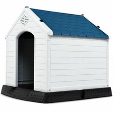SALE COSTWAY Plastic Dog House w/ Ventilation System  Fastening Device - size M