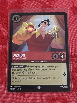 FOIL Lorcana Reign of Jafar - Gaston - Arrogant Showoff - 129/204 - M/NM FOIL