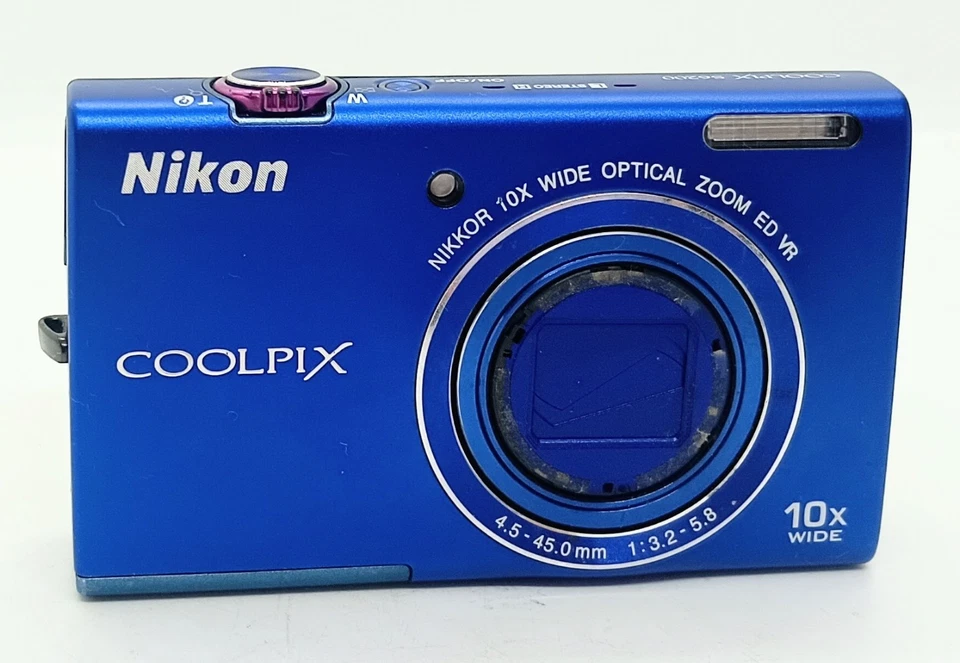 [EXC+++++] Nikon COOLPIX  S6200 Blue 16.0MP 10x Optical  Zoom DigitalCameraJapan - Image 2 of 4