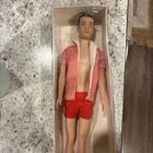 1962 Mattel Molded Hair Brunette Ken Doll with Original Swim Suit Outfit NIB