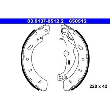 ATE 03.0137-0512.2 Bremsbackensatz für FORD FOCUS TOURNEO COURIER B460 B MAX JK