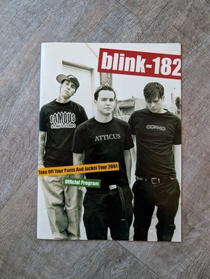 Vtg Blink 182 Take Off Your Pants And Jacket 2001 Tour Program Tom Delonge