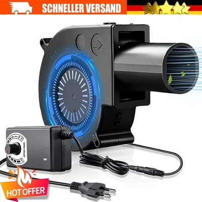 12V Turbinengebläse Luftauslass Lüfter Regelbar Gebläseventilator Barbecue-Fan