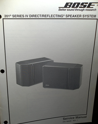 Bose 201 Series IV Direct Reflecting Bookshelf Speakers Pair for
