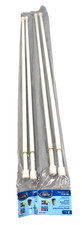 Lot of 2 Kenney 350033829 White Spring Tension Rods Fast Fit 28-48" Tension Rods