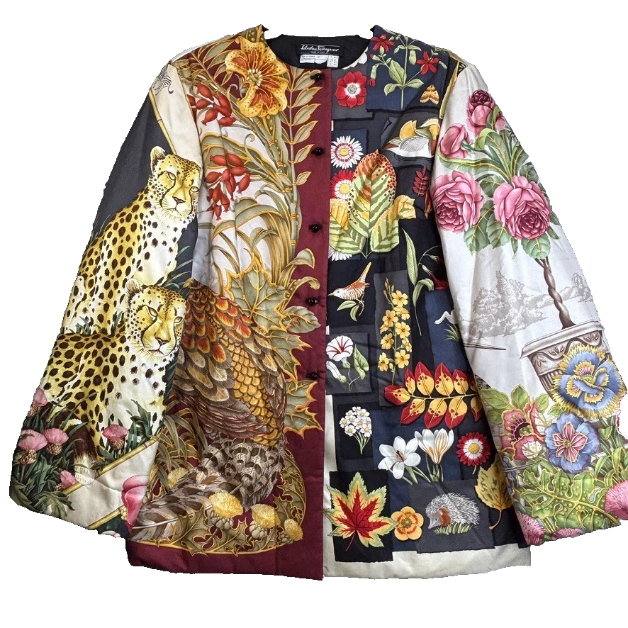 Salvatore Ferragamo Animal Print Regular Size Coats, Jackets