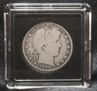 1909 50C Barber Half Dollar