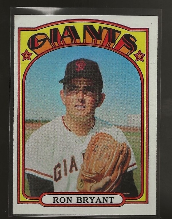 1972 TOPPS RON BRYANT #185 EX+- NRMT HIGHER GRADE