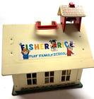 Fisher Price Play Family School House 1970's w/Abc's, Furniture & Figures