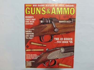  Guns & Ammo January 1967 Magazine  Ruger's Single Shot Goes Bear Hunting N6