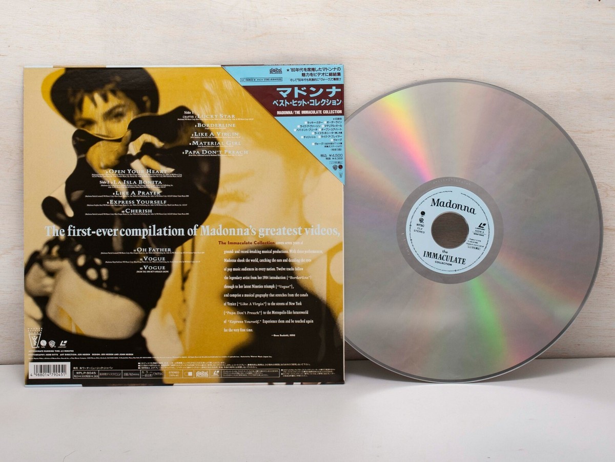 MADONNA The Immaculate Collection Japan Laserdisc w/ Obi LD