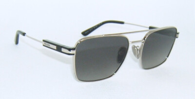 PRADA PR 67ZS 1BC5W1 SILVER POLARIZED GREY GRADIENT SUNGLASSES