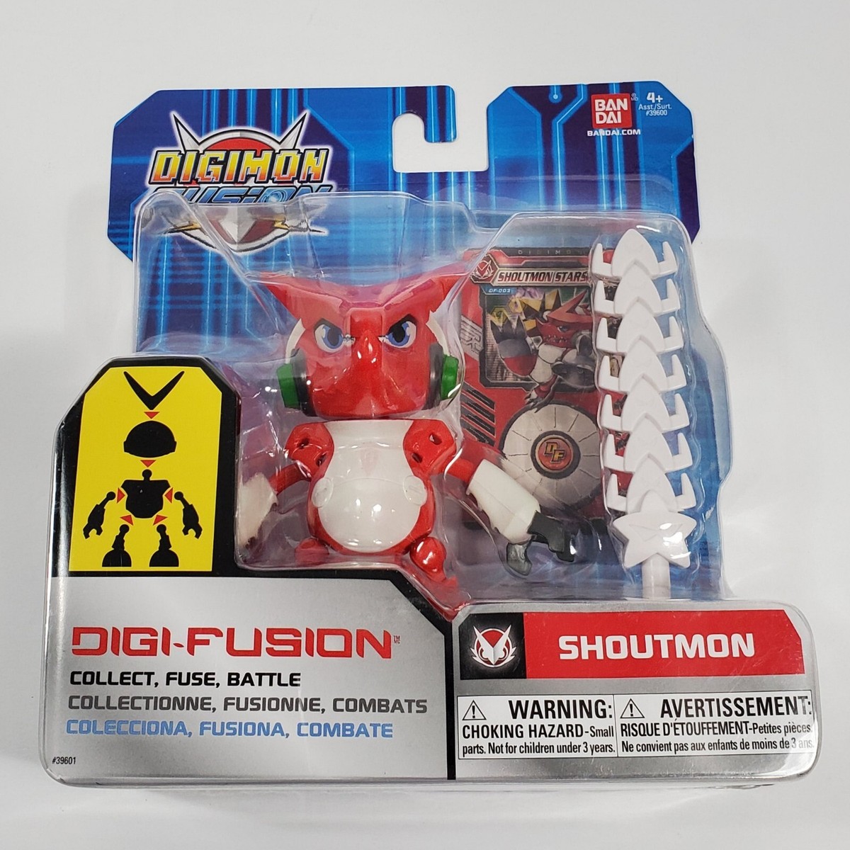 DIGIMON FUSION SHOUTMON FIGURE DIGI-FUSION BUILD SHOUTMON X4