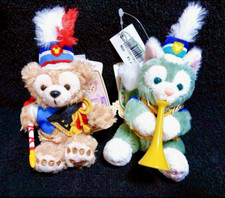 Disney Bear Duffy  Gelatoni Plush Doll Strap Set Marching Band Tokyo Japan