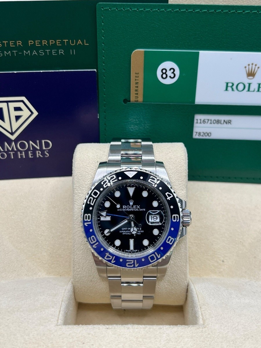 Rolex GMT Master II 116710BLNR 2015 ‘Batman’ With Box And