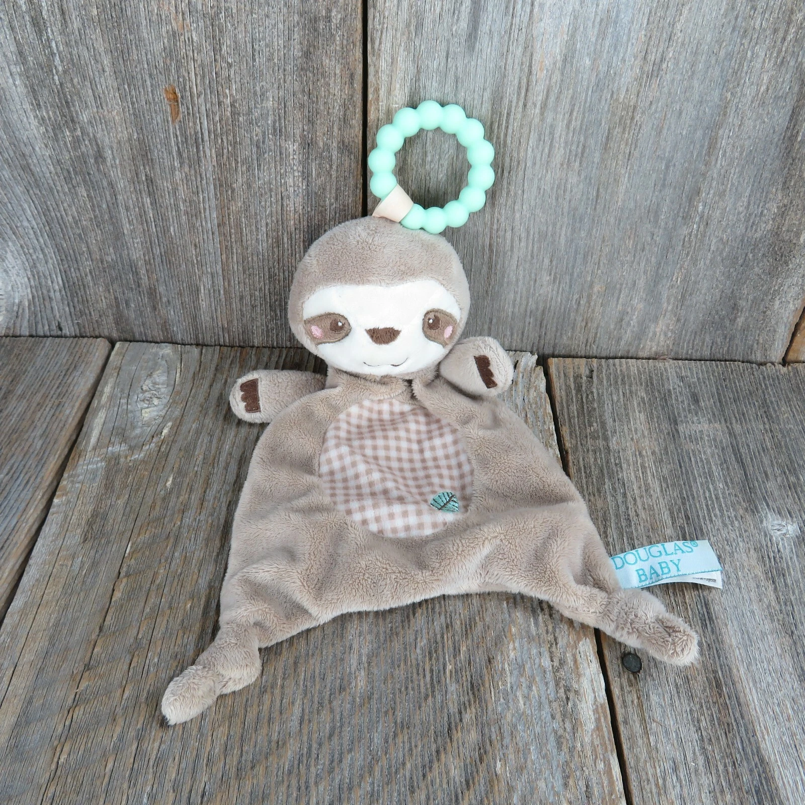 Sloth Lovey Teething Plush Douglas Baby Blankie Lovie Stuffed Animal Cuddle Toy