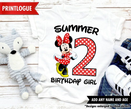 Minnie Mouse Birthday Shirt, Minnie 