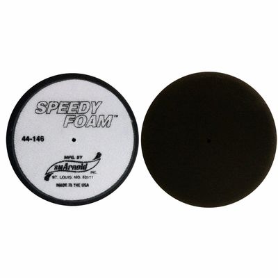 SM Arnold 6'' Black Loop Back Foam Buffing Pad Detailing(Porter Cable) 44-146 ONE