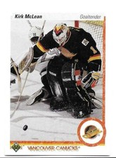 KIRK MCLEAN 1990-91 UPPER DECK CARD NEAR MINT+ CONDITION