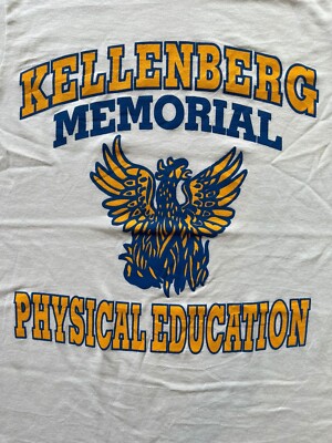 VTG 'KELLENBERG MEMORIAL' Phoenix HIGH SCHOOL RINGER T-shirt 80'S 90'S