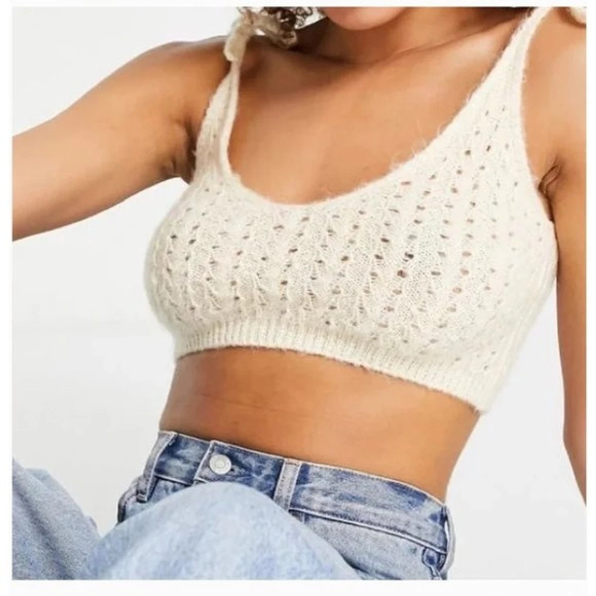 Topshop Knitted Bralette Size XS New Knit Top