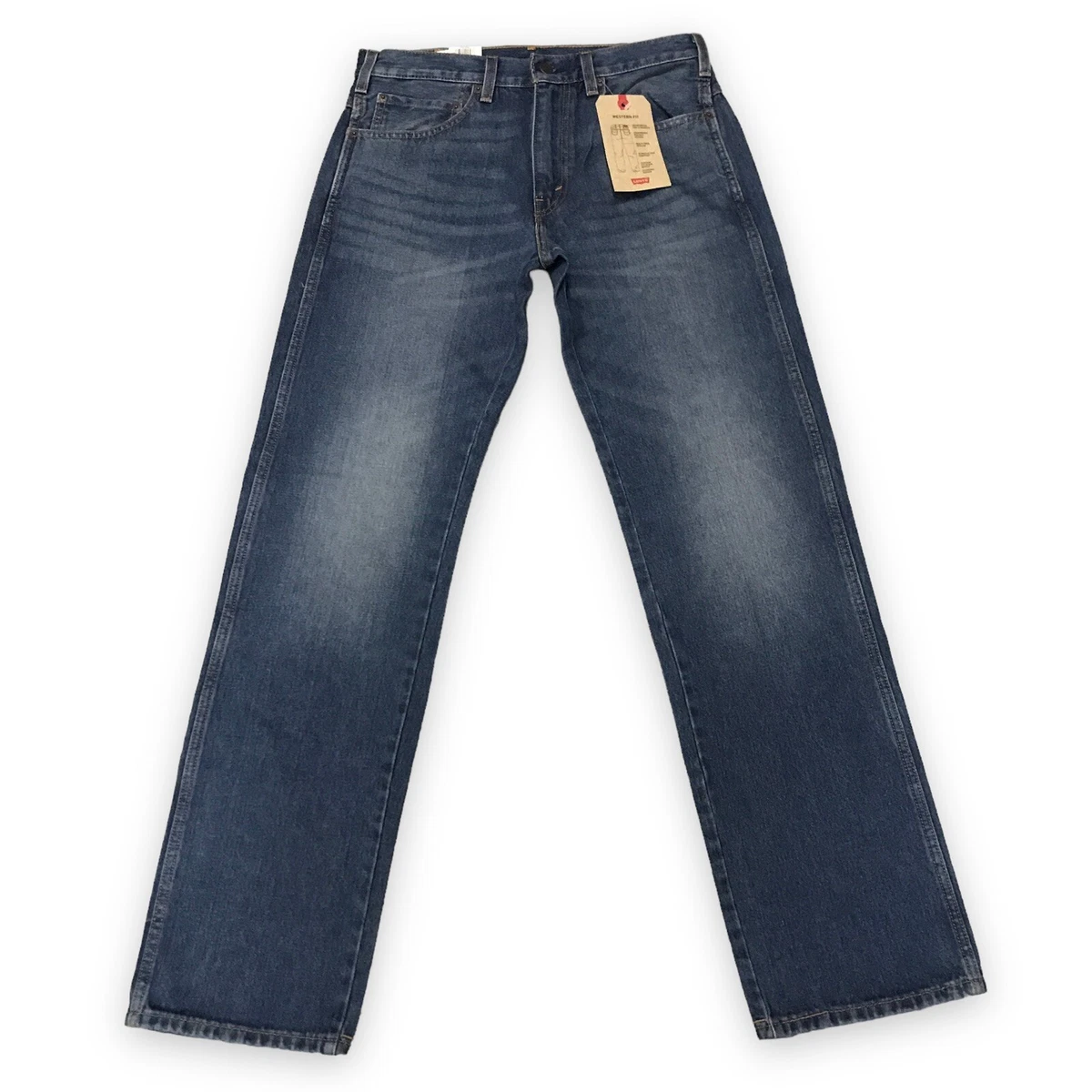 Levis Western Jeans Men 32x34 Blue Fit Cowboy Denim Workwear Faded