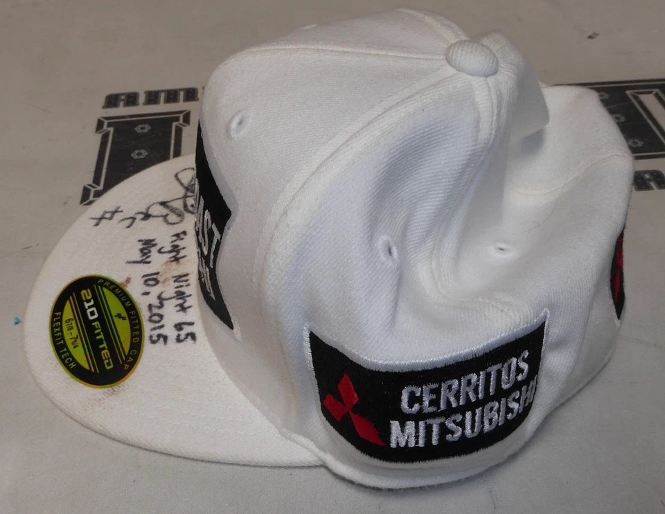 Rowdy Bec Rawlings Signed Corner Worn Used Fight Night 65 Hat w/ Blood PSA/DNA - Image 4 of 4