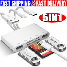 5 in 1 Memory Card Reader USB 3.0 OTG Adapter SD Card Reader For Samsung LOT