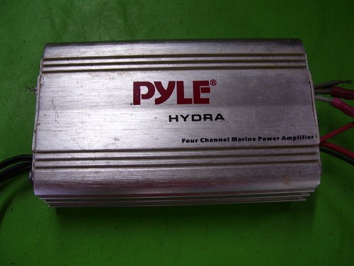 DAMAGED Pyle Hydra 4 channel 8 million watt marine AMP amplifier PLMRMP3A 