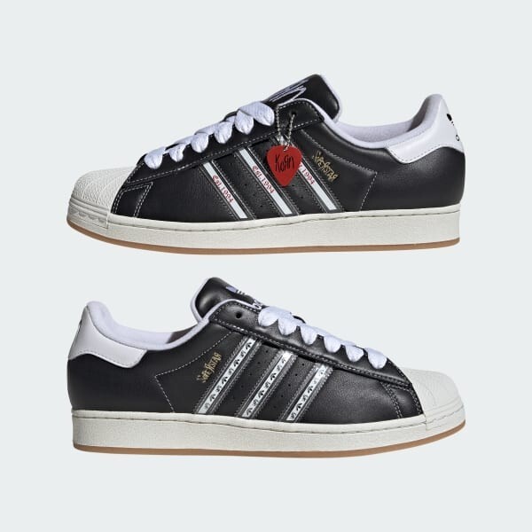 Korn × adidas Originals Superstar Black White IH1313 Men's Korn × adidas Originals Superstar Black White IH1313 Men's