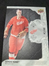 19-20 UD Engrained Hockey Rookie Black SP CARD #49 GORDIE HOWE /49