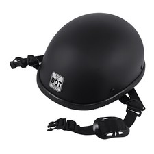 Original Flat Matte Black Motorcycle DOT Half...