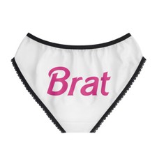 Brat White Pink Black Adult Women's Briefs