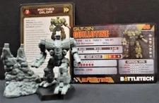 Battletech Guillotine Jets Mech + Pilot Cards Snords Assault Lance Alpha Strike