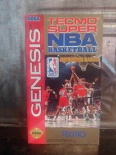 TECMO Super NBA Basketball Sega GENESIS Instruction Game Manual Booklet **ONLY**