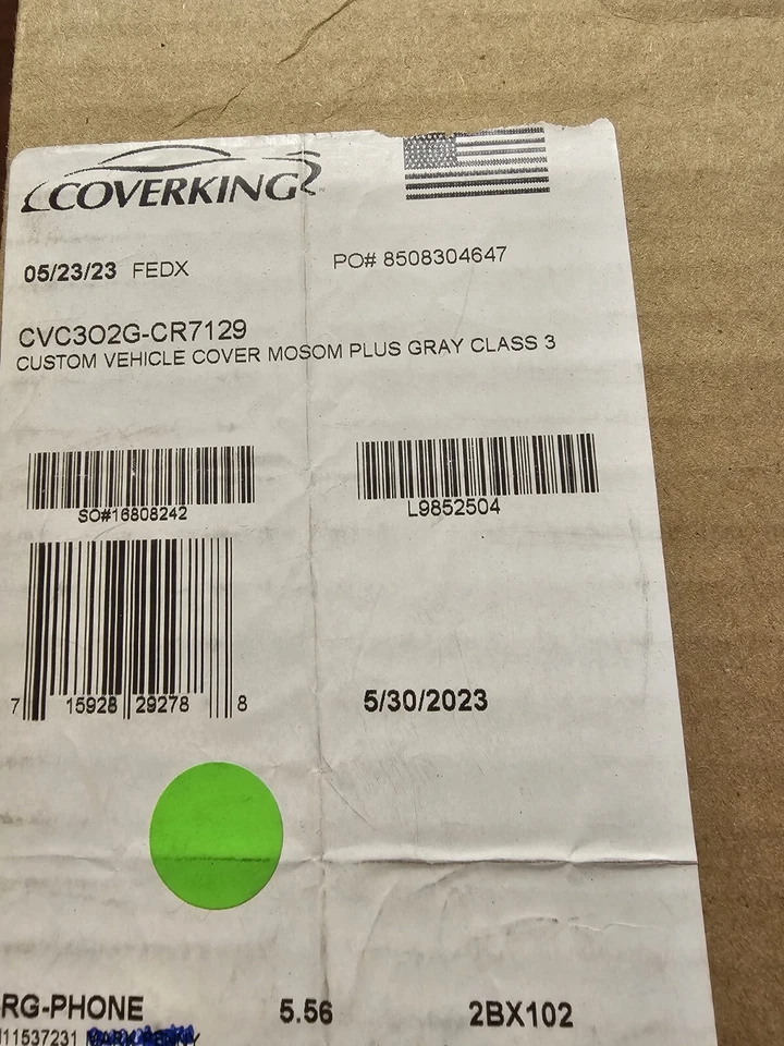 Cubierta de coche personalizada Chrysler 300 CVC302G CR7129 Foto 3 de 3