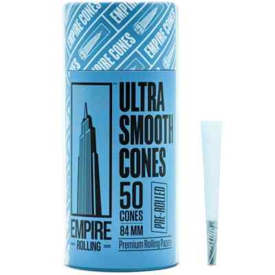 Empire Rolling Ultra Smooth Sky Blue 84mm Cones 50 Count Authorized Reseller