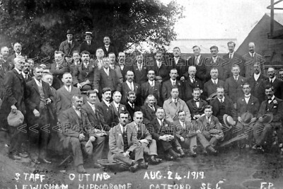 Rdd-102 Sozialgeschichte, Personalausflug, Lewisham Hippodrom, Catford 1919. Foto