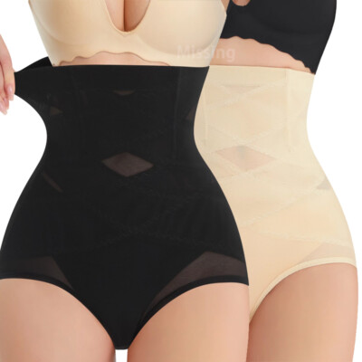 Damen Figurenformend Hohe Taille Miederpants Shaper Bauchweg Unterhose Shapewear
