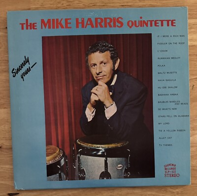 The Mike Harris Quintette-Sincerely Yours 33 LP Vinyl Record SLP-322