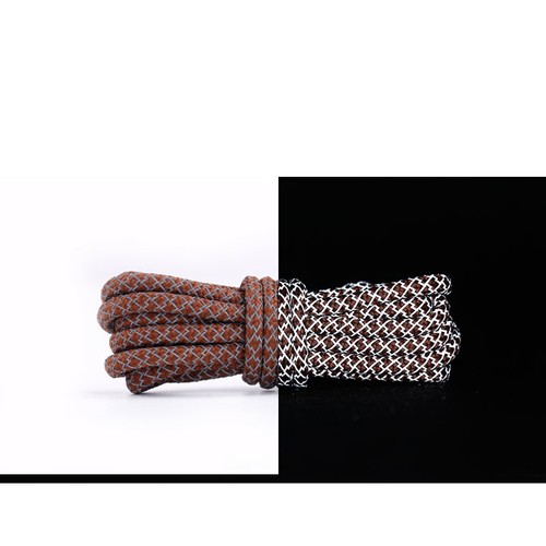 Reflective Coloured Round Shoelaces Trainer Shoe Laces 4 Length - 16 Colours - Picture 18 of 26